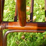 Armchair bamboo and rattan of the 1980