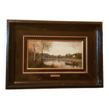Reproduction of corot on hammered copper. helca sgdg process.