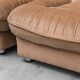 Ensemble de 3 poltrone modulari en tessuto beige anni '70 vintage modernariato