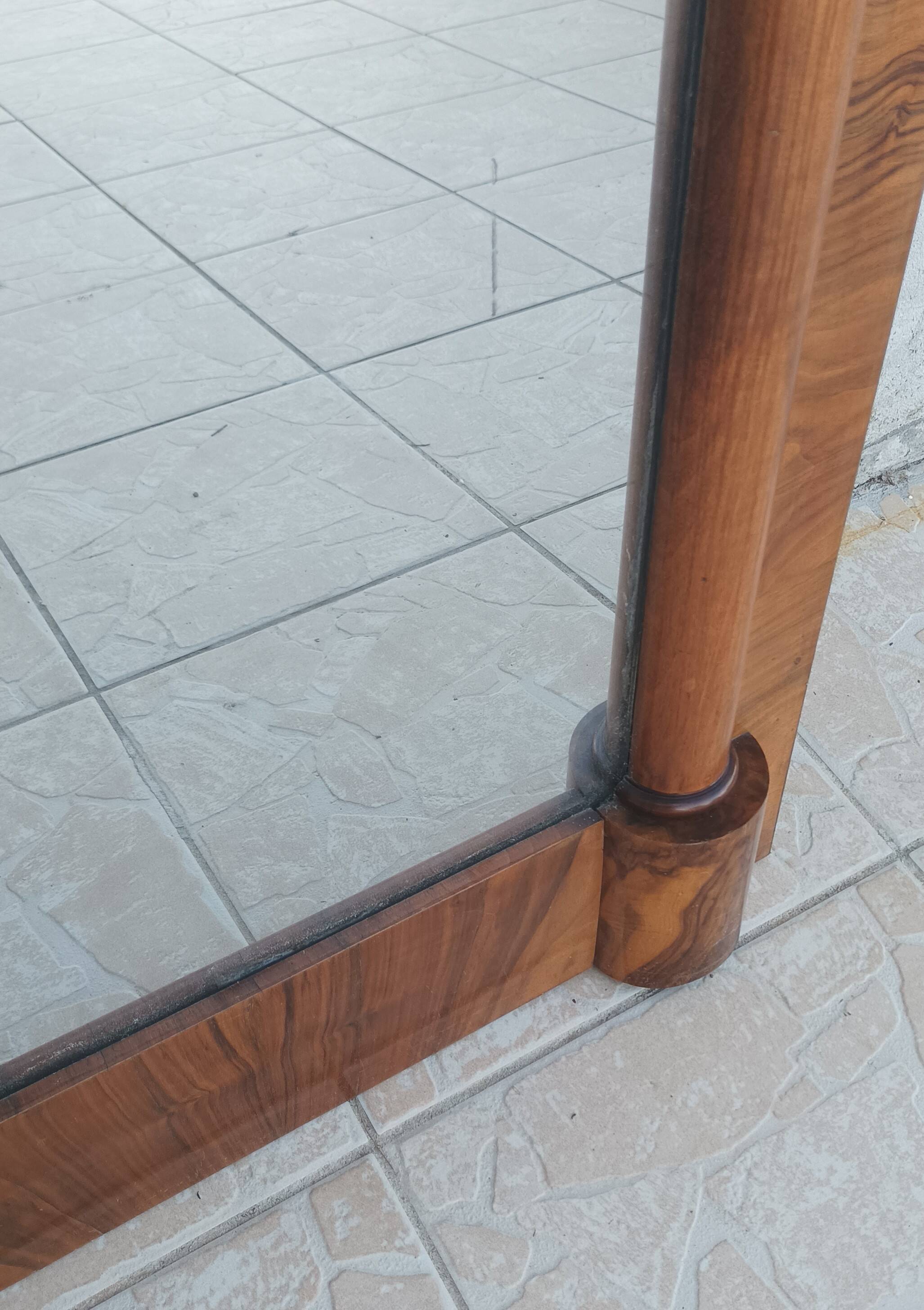 Empire mirror in mahogany