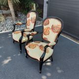 Pair of armchairs Napoleon III