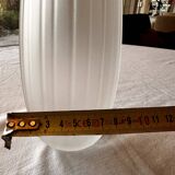 Vase Salviati soliflore modèle Aria Piccolo en verre côtelé blanc