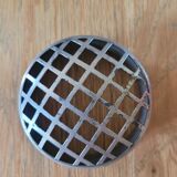 Old multicolored glass flower vase