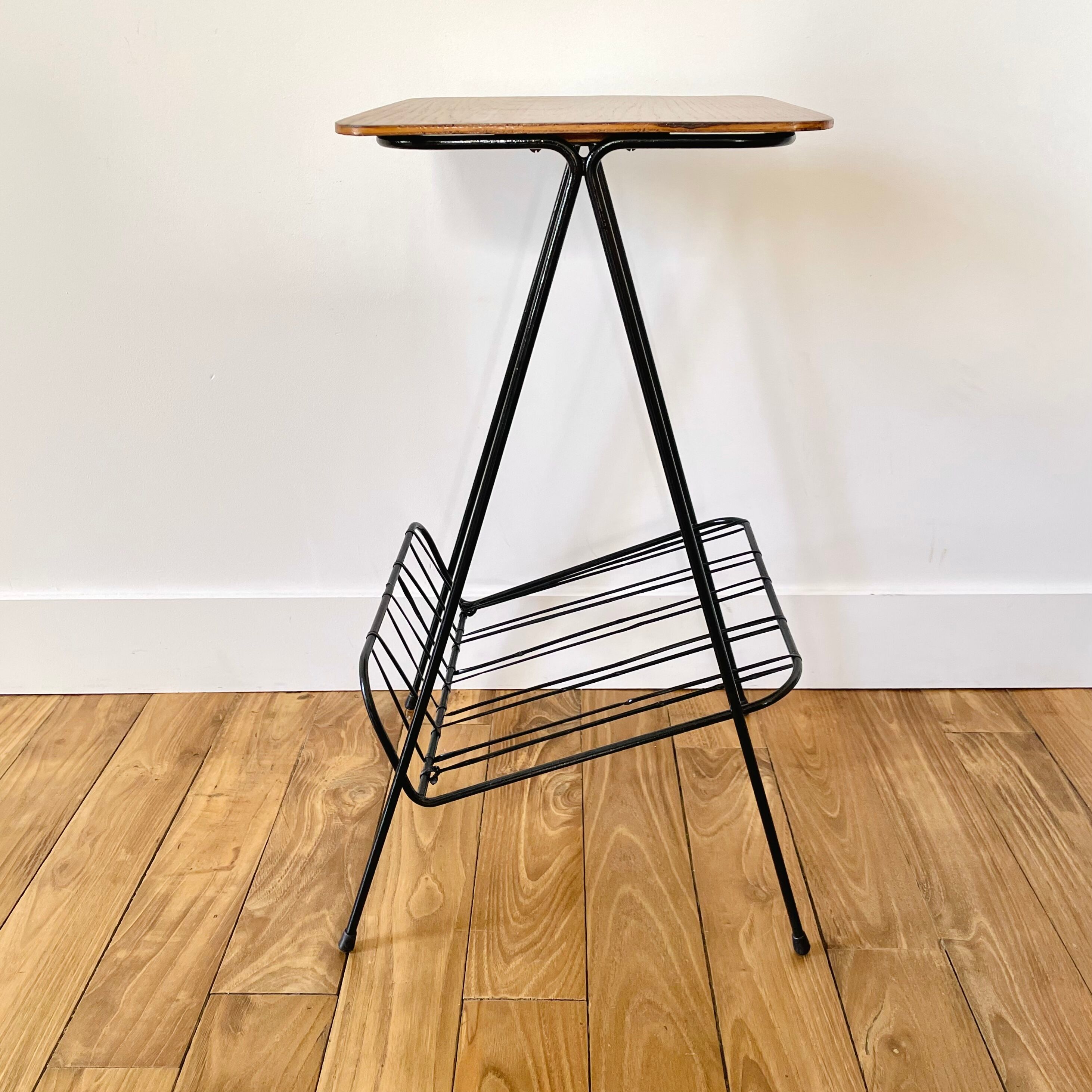 End of sofa metal and wood