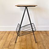 End of sofa metal and wood