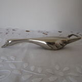 Open bottle silver metal goose