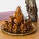 Brown glass and porcelain fish service, mid-20th century, Europe, 1960s
