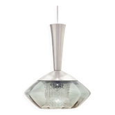 Plafonnier/Suspension Mid-Century Scandinave en Verre par Carl Fagerlund pour Orrefors, 1960s