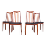 Vintage Teak & Leather Dining Chairs by Leslie Dandy for G-Plan, 1960s, Set of 4