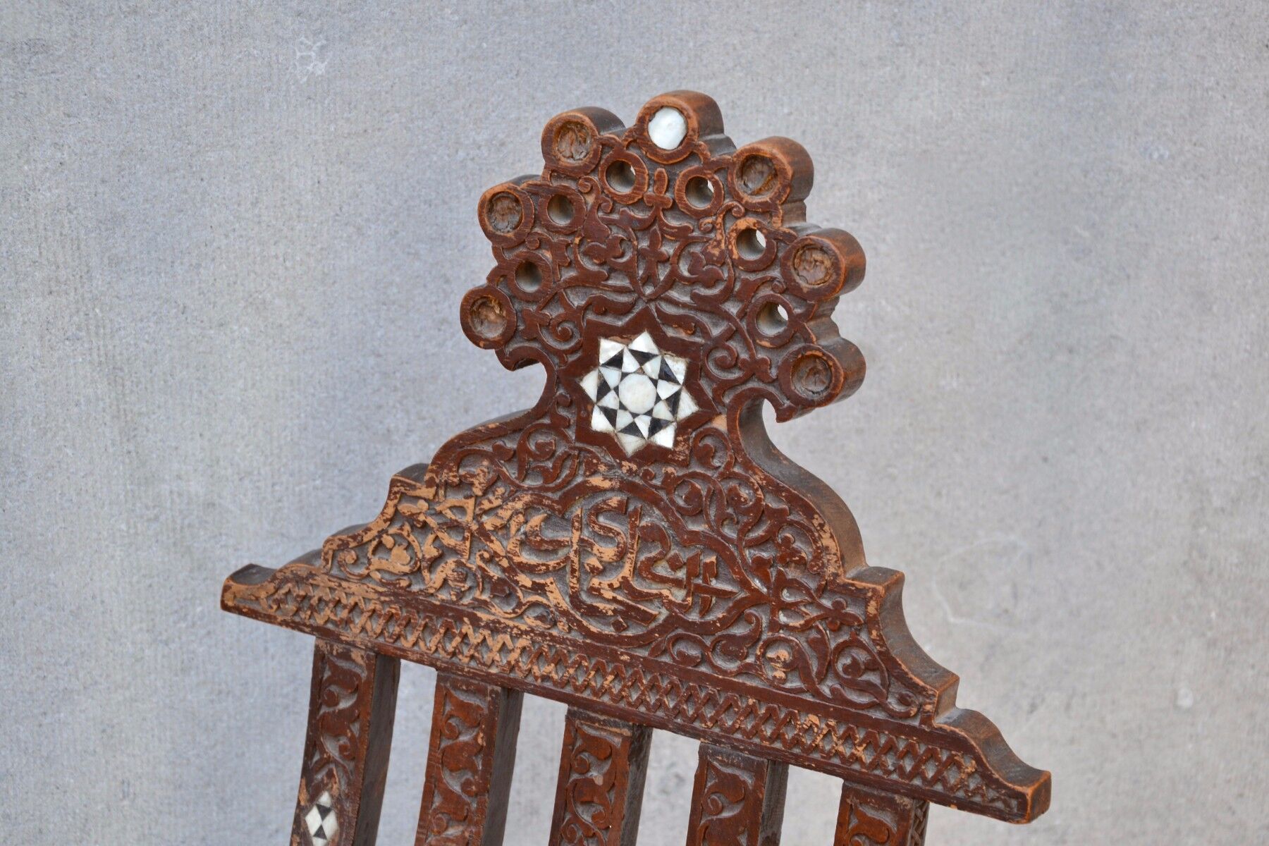 Syrian Chair inlaid mother of Pearl