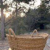 Moroccan basket vegetable fibers