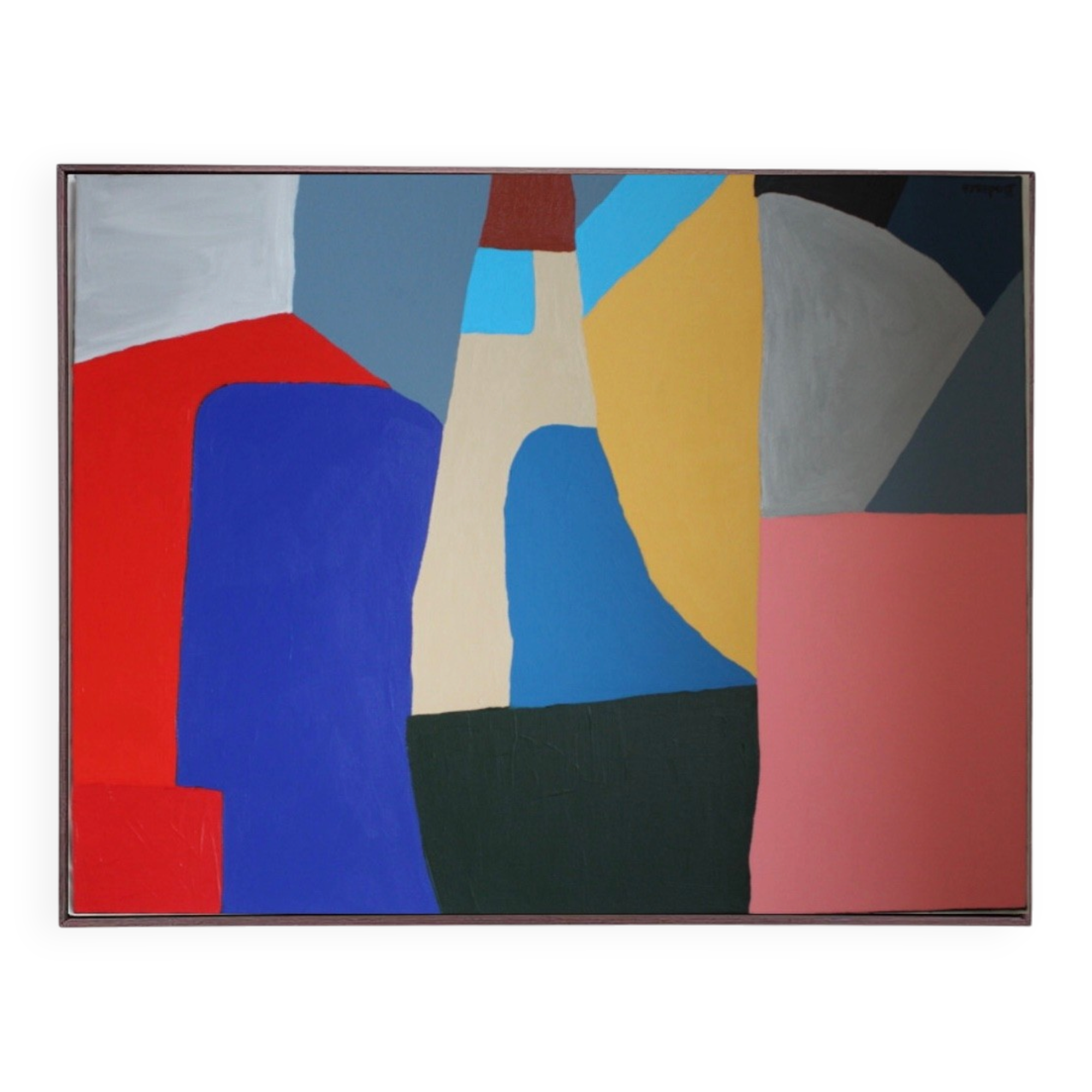 Contemporary abstract composition coloured N.4