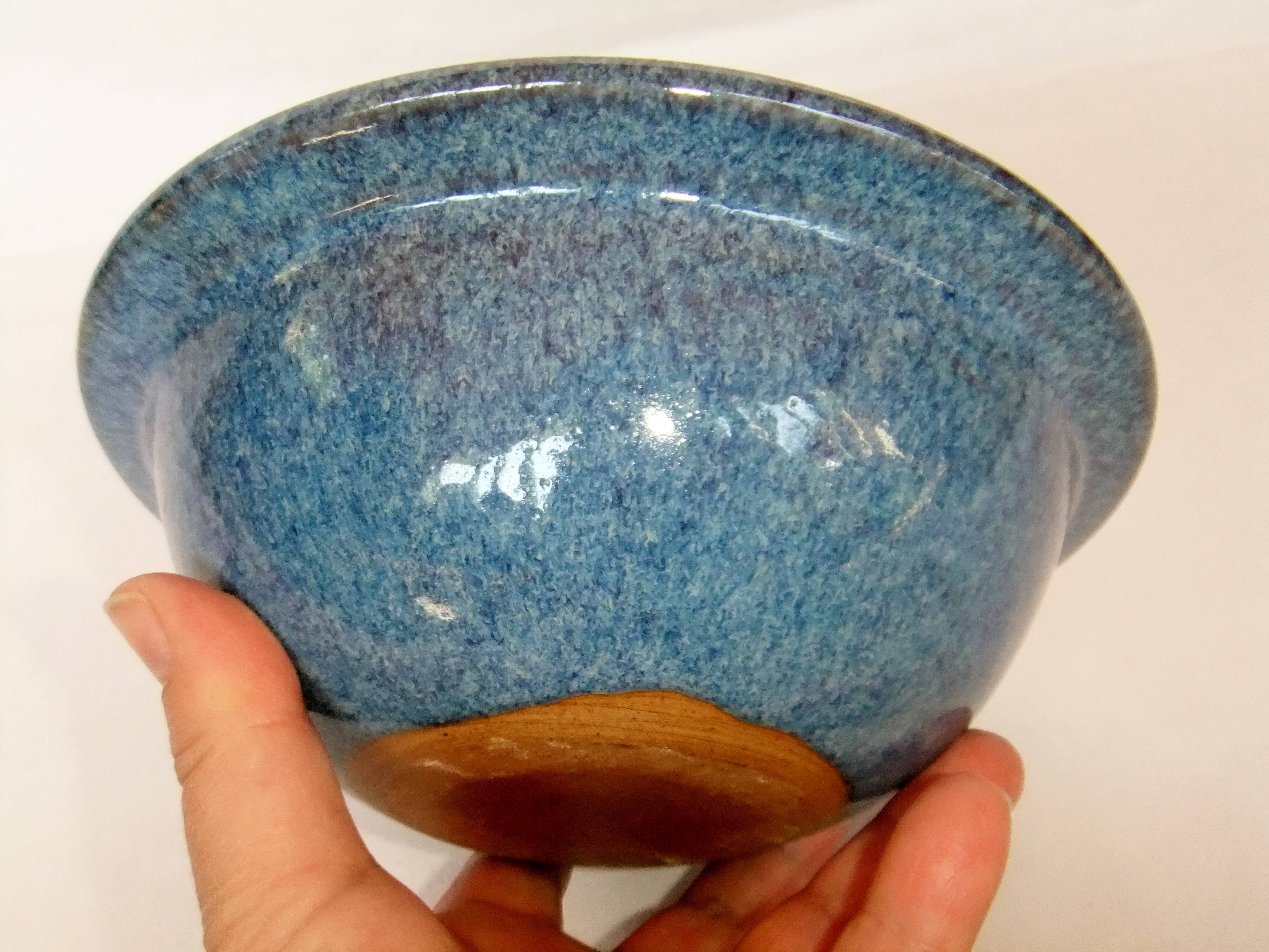 Cup jatte ceramic salad bowl shades of blue bowl flat cup