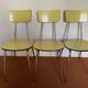 Chaises formica jaune