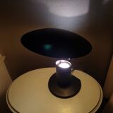 Lampe de bureau en plastique vintage jaune noir 80s