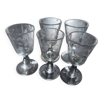 4 verres liqueur