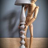 Grey wood hat holder 1