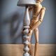 Grey wood hat holder 1