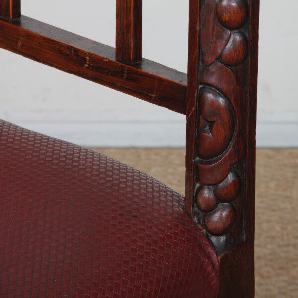 Set of 6 Art Deco chairs, French work from the 1930s.