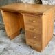 Vintage desk with retractable shelf and 4 drawers - 1960
