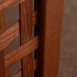 Vintage wooden room divider 3-part room screen in pine