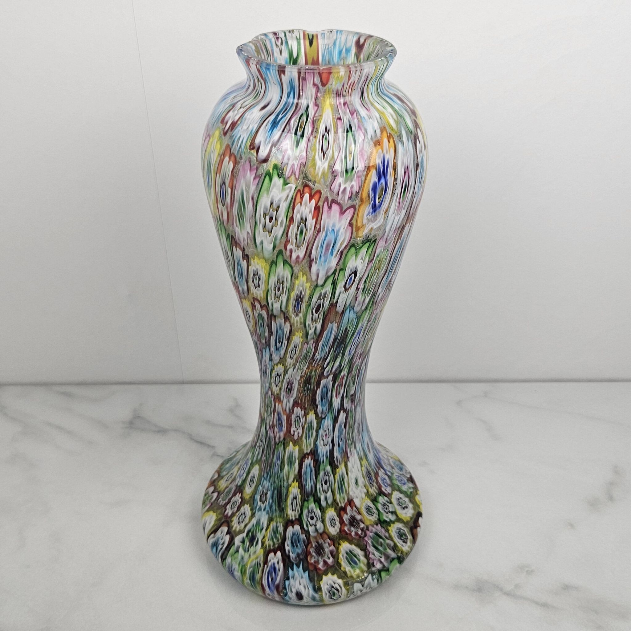 Fratelli Toso "Millefiore" Table Lamp in Murano Glass, Italy 1950's