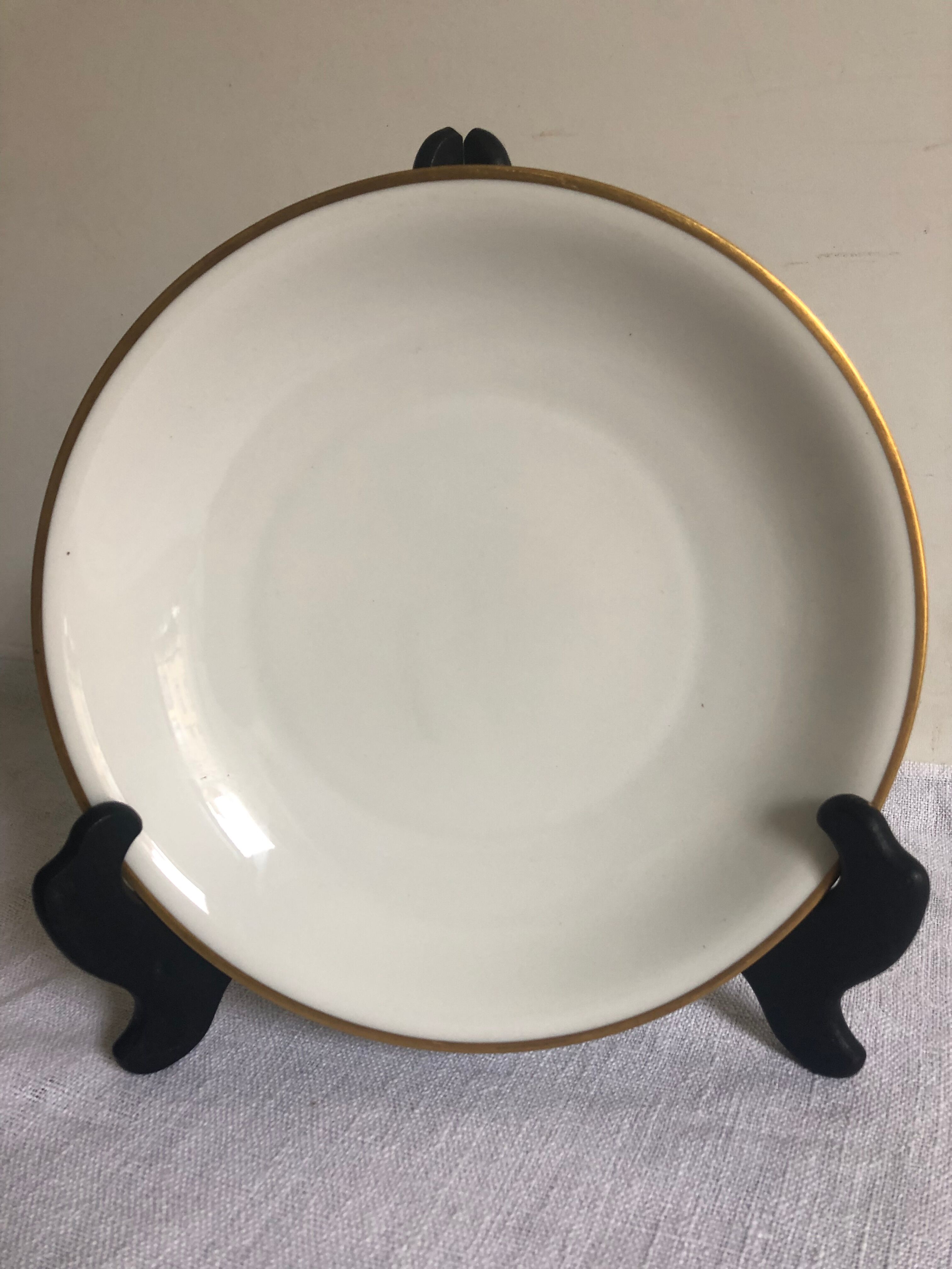 6 hollow plates - Limoges Chastagner porcelain