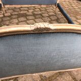 Louis xv style bed stamped Bontemps paris upholsterer