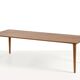 Norwegian classic solid teak coffee table. Norway, 1970s