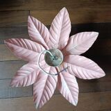 Vintage pink flower wall light
