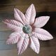 Vintage pink flower wall light