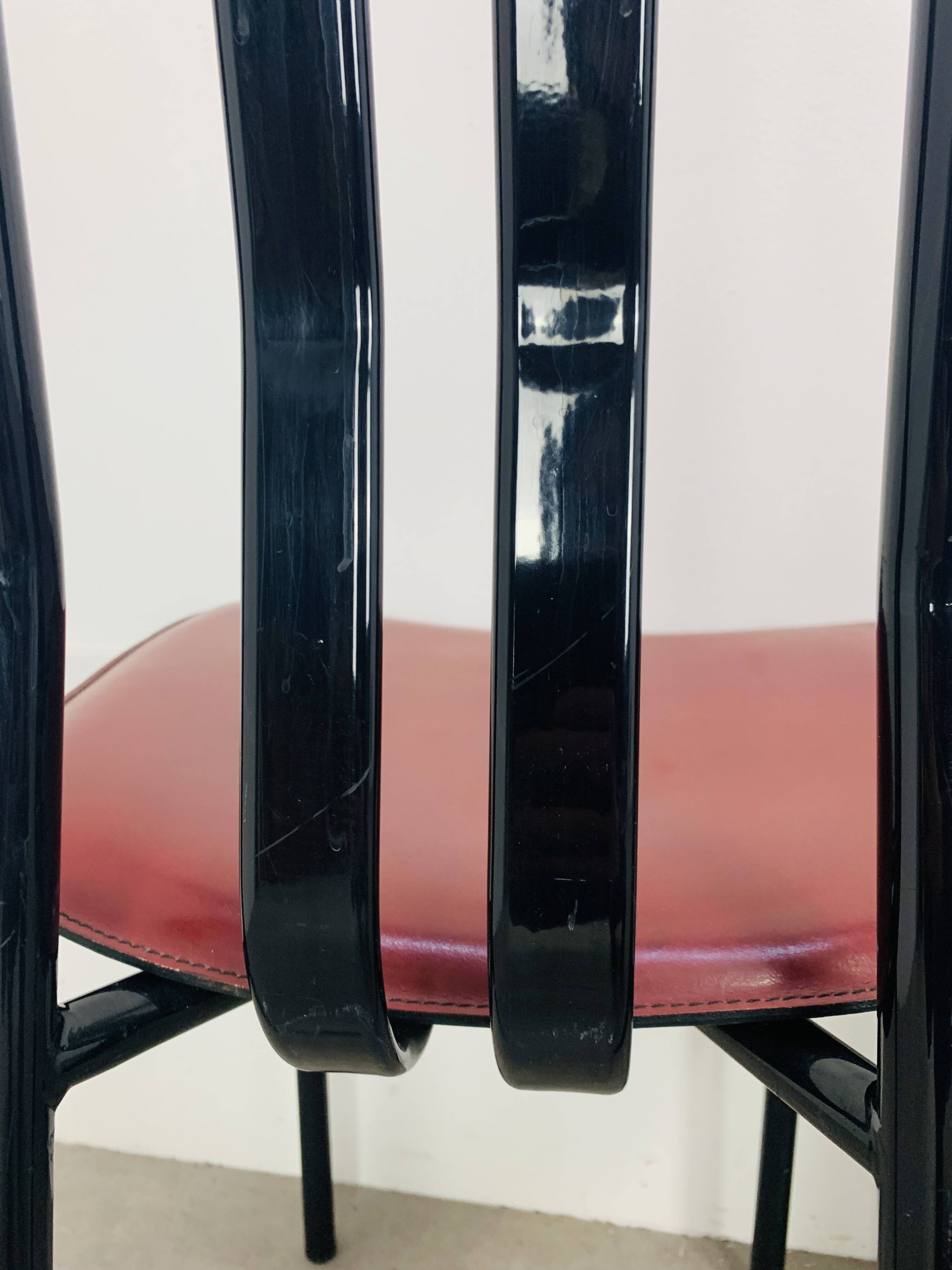 6 chairs by Giorgio Cattelan for Cidue Italy, postmodern, 1980s