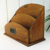 Wooden desk organizer