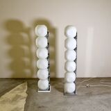 Floor lamp model 440 Space Age by Luci Italia, set of 2.