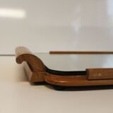 Art Deco wooden mirror top, 1940.