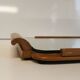 Plateau miroir en bois Art Déco, 1940.