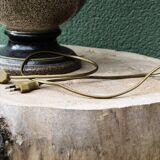 Vintage lamp, speckled ceramic base