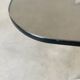 Table basse en verre fumé et chrome, années 70