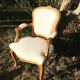 Cabriolet louis XV plush fabric