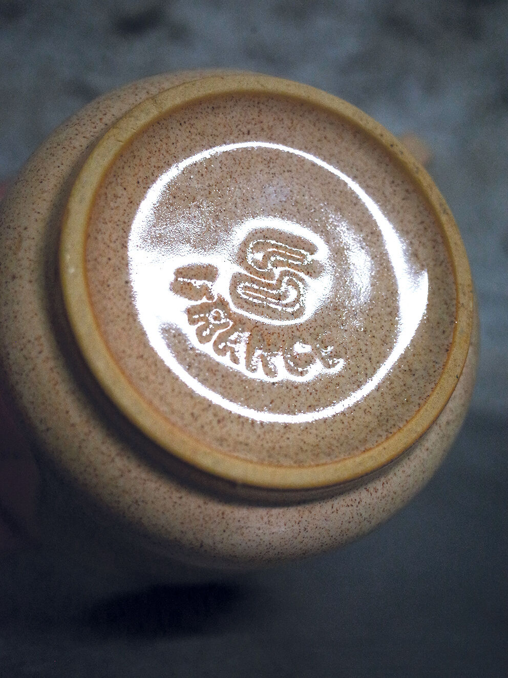 Set of 2 tea cups / Speckled ceramic mug