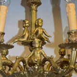 Louis XV style chandelier in bronze
