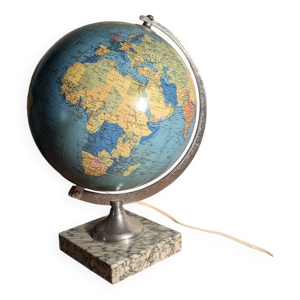 Globe terrestre vintage - marbre verre