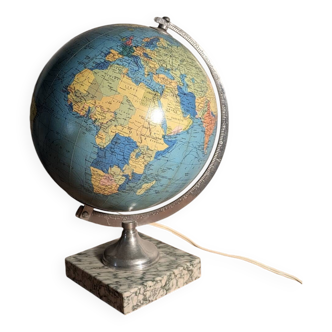 Vintage Taride 1960s marble & glass globe