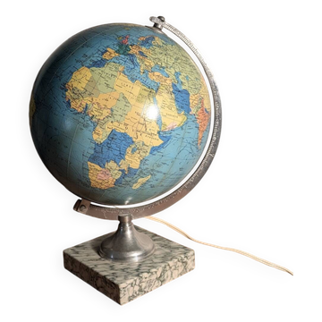 Vintage Taride 1960s marble & glass globe