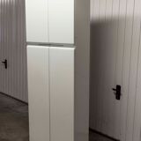 Bathroom cabinet in white metal 1960