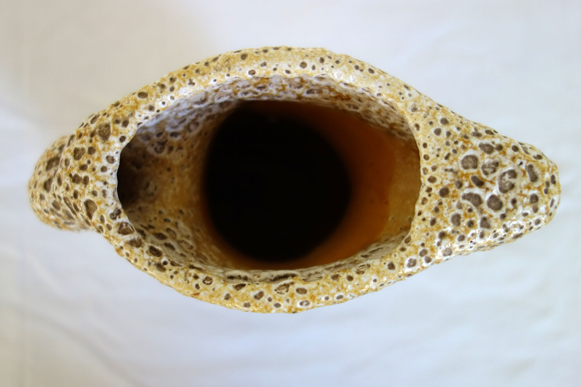 Vase fat lava Vallauris 60s