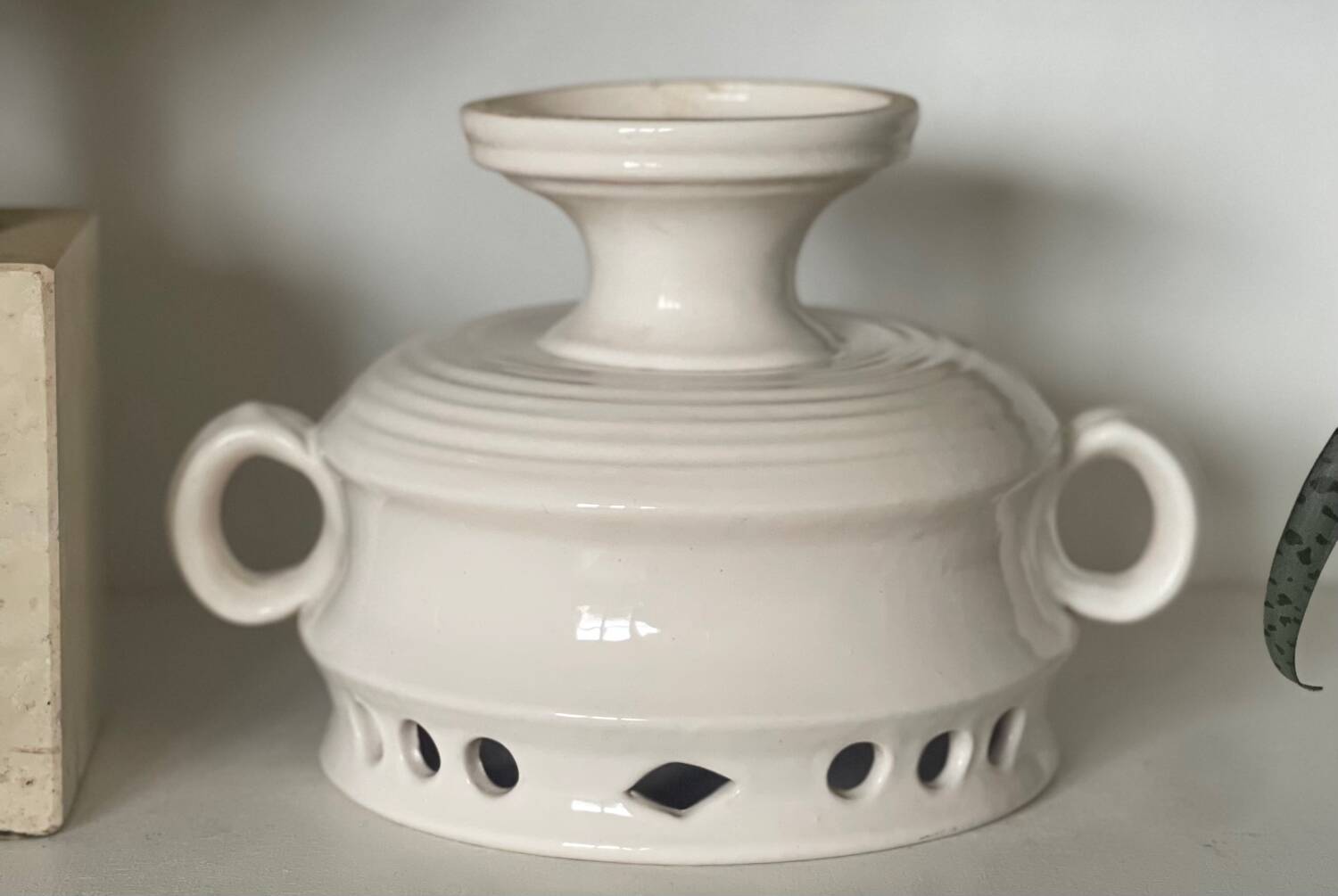 Antique openwork porcelain cup