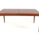 XL extendable rectangular dining table in teak by H.W. Klein for Bramin