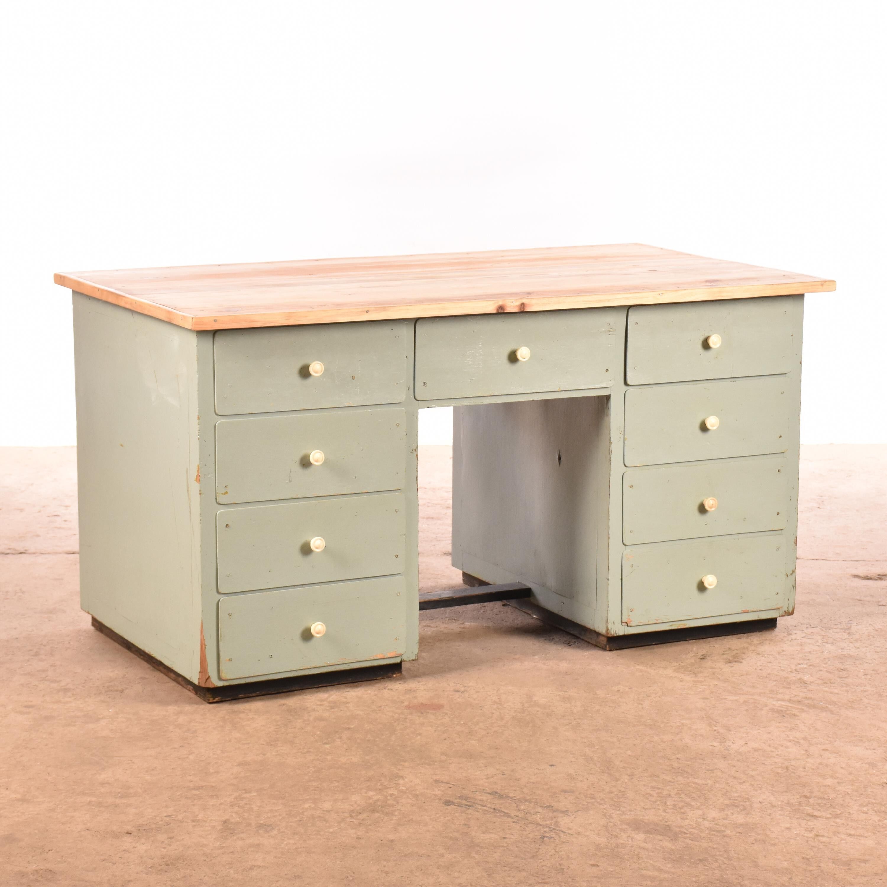 Industrial old desk Workbench