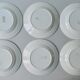 6 plates in Earthenware Digoin Sarreguemines, model Brigitte